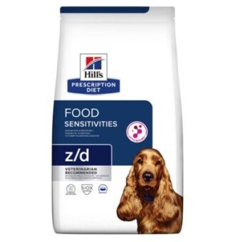 3kg Hill's Prescription Diet z/d Food Sensitivities száraz kutyatáp - Kisállat kiegészítők webáruház - állateledelek