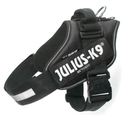 JULIUS-K9 IDC®-powerhám fekete színben 1-es méret: mellkörfogat 63 - 85 cm - Kisállat kiegészítők webáruház - állateledelek