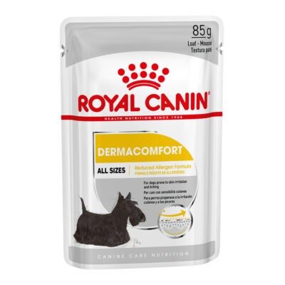24x85g Royal Canin Dermacomfort Mousse nedves kutyatáp - Kisállat kiegészítők webáruház - állateledelek