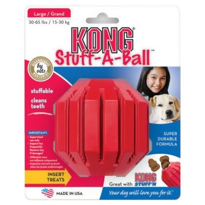 Kong Stuff-A-Ball kutyajáték-L: Ø ca. 9 cm - Kisállat kiegészítők webáruház - állateledelek