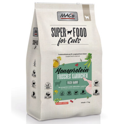 MAC's Superfood Cat Adult Monoprotein nyúl - 7 kg - Kisállat kiegészítők webáruház - állateledelek