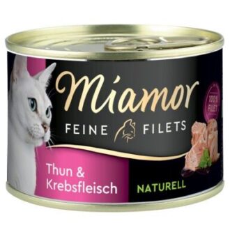 Miamor Naturelle finom filék 24 x 156 g - Tonhal & rákhús - Kisállat kiegészítők webáruház - állateledelek