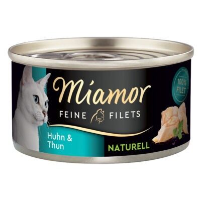 Miamor Naturelle finom filék gazdaságos csomag 24 x 80 g - Csirke & tonhal - Kisállat kiegészítők webáruház - állateledelek