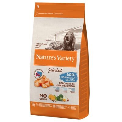 Nature's Variety Selected Medium Adult norvég lazac - 2 kg - Kisállat kiegészítők webáruház - állateledelek