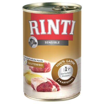 RINTI Sensible gazdaságos csomag 24 x 400 g - Bárány & burgonya - Kisállat kiegészítők webáruház - állateledelek