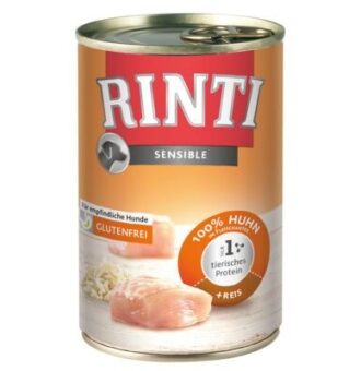RINTI Sensible gazdaságos csomag 24 x 400 g - Csirke & rizs - Kisállat kiegészítők webáruház - állateledelek