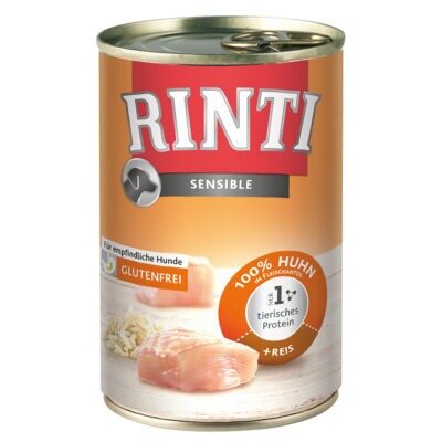 RINTI Sensible gazdaságos csomag 24 x 400 g - Csirke & rizs - Kisállat kiegészítők webáruház - állateledelek
