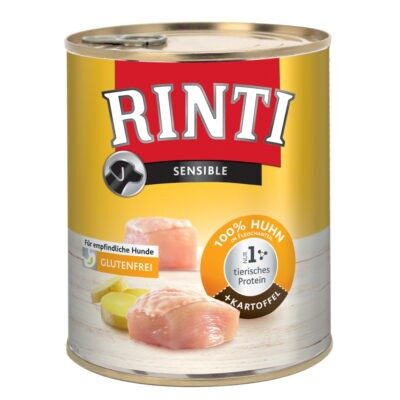 RINTI Sensible 6 x 800 g - Csirke & burgonya - Kisállat kiegészítők webáruház - állateledelek