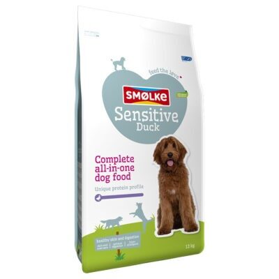 Smølke Sensitive kacsa kutyatáp - Dupla csomag: 2 x 3 kg - Kisállat kiegészítők webáruház - állateledelek