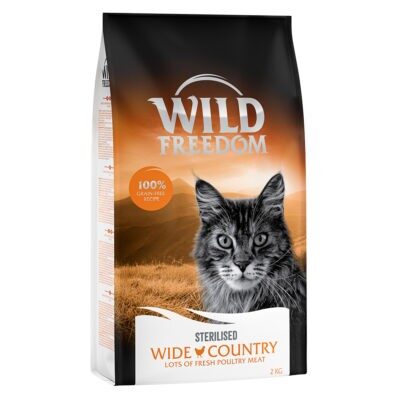 Wild Freedom gabomanetes macska szárazeledel gazdaságos csomag (3x2kg) - Wide Country Sterilised - szárnyas - Kisállat kiegészítők webáruház - állateledelek