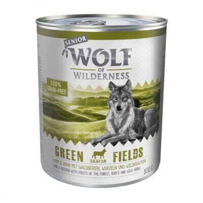 Wolf of Wilderness Senior gazdaságos csomag 24 x 800 g  - Vegyes csomag - Kisállat kiegészítők webáruház - állateledelek