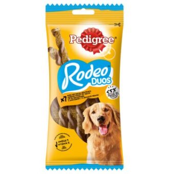 107db Pedigree Rodeo Duos Csirke & bacon kutyasnack - Kisállat kiegészítők webáruház - állateledelek