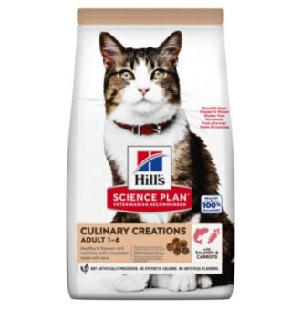 2x10kg Hill's Science Plan Adult Culinary Creations lazac & sárgarépa száraz macskatáp - Kisállat kiegészítők webáruház - állateledelek