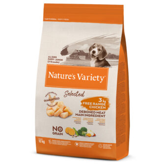 2x10kg Nature's Variety Selected Junior csirke száraz kutyatáp - Kisállat kiegészítők webáruház - állateledelek