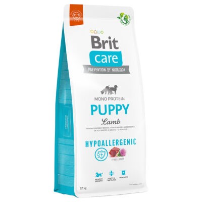2x12kg Brit Care Dog Hypoallergenic Puppy Lamb & Rice száraz kutyatáp - Kisállat kiegészítők webáruház - állateledelek