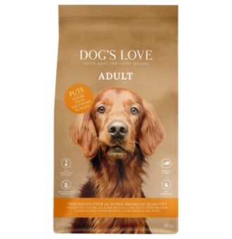12kg Dog's Love Adult pulykás száraz kutyatáp - Kisállat kiegészítők webáruház - állateledelek