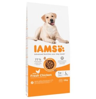 12kg IAMS for Vitality Adult Large csirke száraz kutyatáp 10% árengedménnyel - Kisállat kiegészítők webáruház - állateledelek