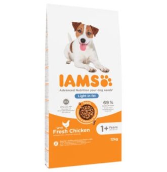12kg IAMS for Vitality Weight Control csirke száraz kutyatáp 10% árengedménnyel - Kisállat kiegészítők webáruház - állateledelek