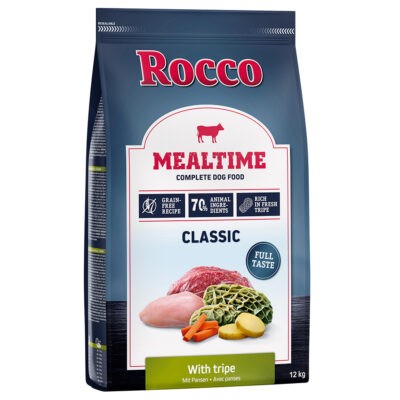 2x12kg Rocco Mealtime száraz kutyatáp-pacal - Kisállat kiegészítők webáruház - állateledelek