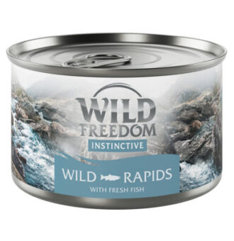 12x140g Wild Freedom Instinctive Wild Rapids - lazac nedves macskatáp - Kisállat kiegészítők webáruház - állateledelek