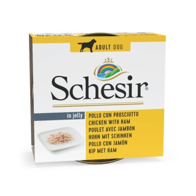 12x150 g Schesir gazdaságos csomag - Csirkefilé & sonka kutyatáp - Kisállat kiegészítők webáruház - állateledelek