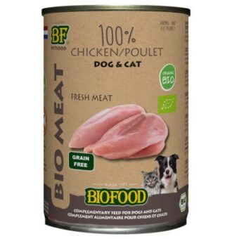 12x400g Biofood Organic csirke táplálékkiegészítő eledel kutyáknak