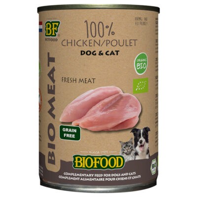 12x400g Biofood Organic csirke táplálékkiegészítő eledel kutyáknak