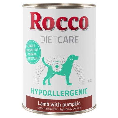 12x400g Rocco Diet Care Hypoallergen bárány nedves kutyatáp - Kisállat kiegészítők webáruház - állateledelek