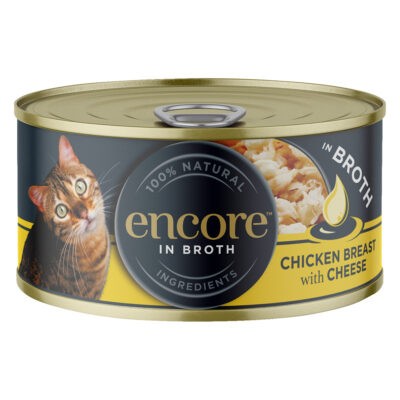 48x70g Encore - Csirkemell & sajt konzerv nedves macskatáp - Kisállat kiegészítők webáruház - állateledelek