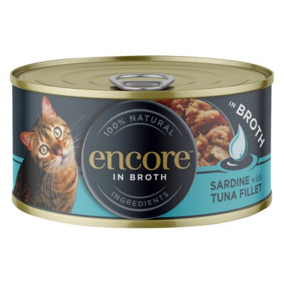 48x70g Encore Szardínia & tonhalfilé konzerv nedves macskatáp - Kisállat kiegészítők webáruház - állateledelek