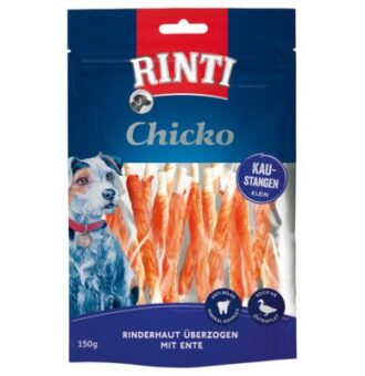 18x150g RINTI Chicko rágórudak - kicsi kutyasnack kacsa - Kisállat kiegészítők webáruház - állateledelek