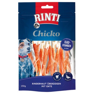 18x150g RINTI Chicko rágórudak - kicsi kutyasnack kacsa - Kisállat kiegészítők webáruház - állateledelek