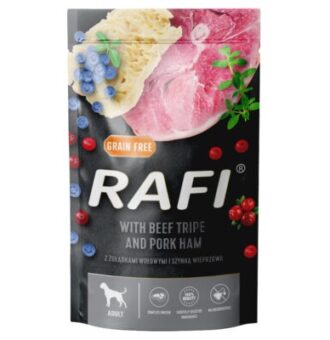 20x500g Rafi Dog marhapacal tasakos nedves kutyatáp - Kisállat kiegészítők webáruház - állateledelek