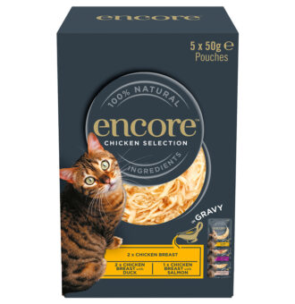 20x50g Encore Cat szószban tasakos nedvestáp mix: Csirke-változatok (3 fajta) - Kisállat kiegészítők webáruház - állateledelek
