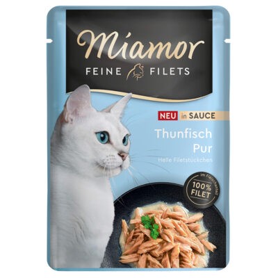 24x100g Miamor finom tonhalfilék szószban nedves macskatáp - Kisállat kiegészítők webáruház - állateledelek
