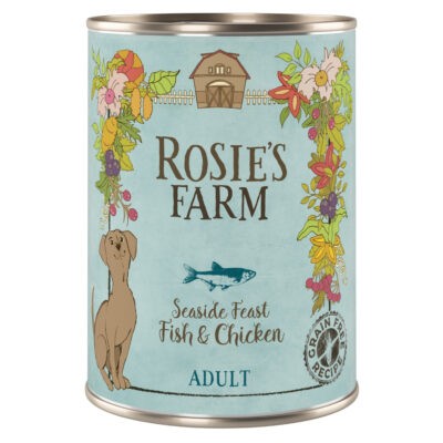 24x400g Rosie's Farm Adult nedves kutyatáp- Hal & csirke - Kisállat kiegészítők webáruház - állateledelek