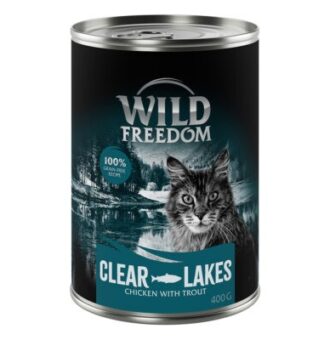 24x400g Wild Freedom Adult nedves macskatáp-Clear Lakes - pisztráng & csirke - Kisállat kiegészítők webáruház - állateledelek