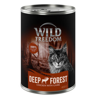 24x400g Wild Freedom Adult nedves macskatáp-vad & csirke - Kisállat kiegészítők webáruház - állateledelek