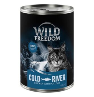 24x400g Wild Freedom Adult nedves macskatáptőkehal & csirke - Kisállat kiegészítők webáruház - állateledelek