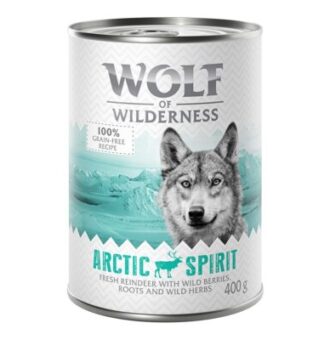 24x400g Wolf of Wilderness gazdaságos csomag - Arctic Spirit - Rénszarvas - Kisállat kiegészítők webáruház - állateledelek