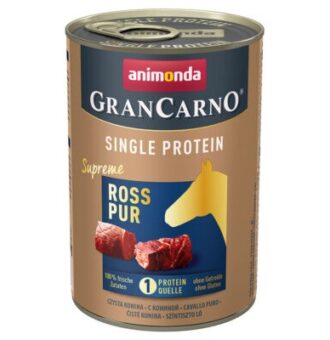 6x400g animonda GranCarno Adult Single Protein Supreme nedves kutyatáp- Ló Pur - Kisállat kiegészítők webáruház - állateledelek