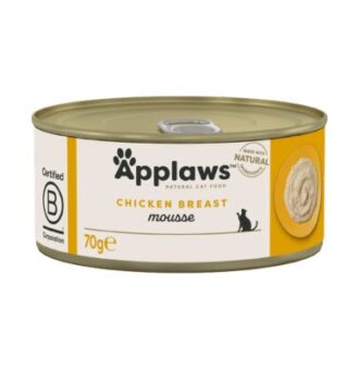 24x70g Applaws Mousse nedves macskatáp- Csirke - Kisállat kiegészítők webáruház - állateledelek