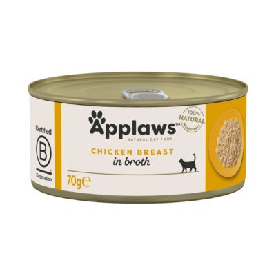 24x70g Applaws csirkemell húslében nedves macskatáp - Kisállat kiegészítők webáruház - állateledelek