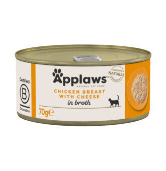 24x70g Applaws húslében csirkemell & sajt nedves macskatáp - Kisállat kiegészítők webáruház - állateledelek