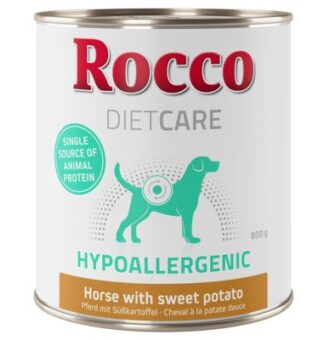 12x800g Rocco Diet Care Hypoallergen ló nedves kutyatáp - Kisállat kiegészítők webáruház - állateledelek