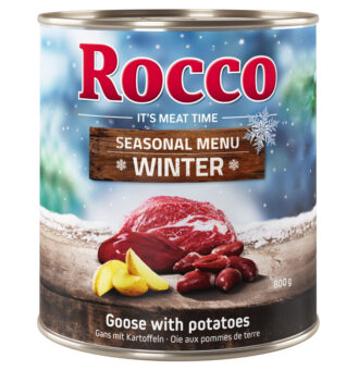 24x800g Rocco Menue téli menü liba & burgonya nedves kutyatáp - Kisállat kiegészítők webáruház - állateledelek
