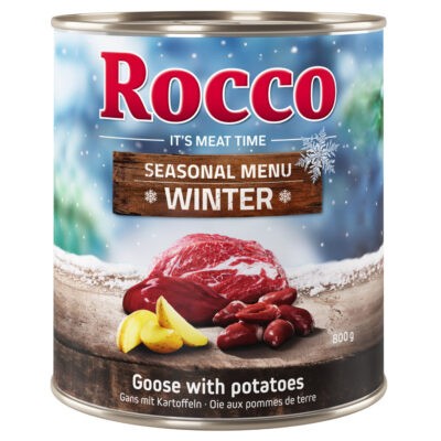 24x800g Rocco Menue téli menü liba & burgonya nedves kutyatáp - Kisállat kiegészítők webáruház - állateledelek