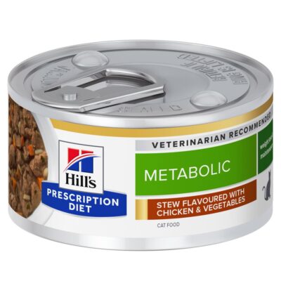 48x82 g Hill's Prescription Diet Metabolic Ragout csirke nedves macskatáp - Kisállat kiegészítők webáruház - állateledelek