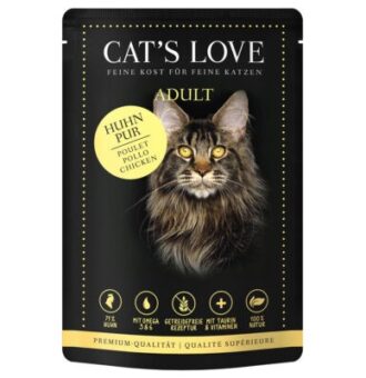 24x85g Cat's Love Csirke pur nedves macskatáp - Kisállat kiegészítők webáruház - állateledelek