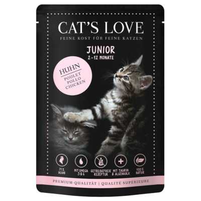 24x85g Cat's Love Junior csirke nedves macskatáp - Kisállat kiegészítők webáruház - állateledelek